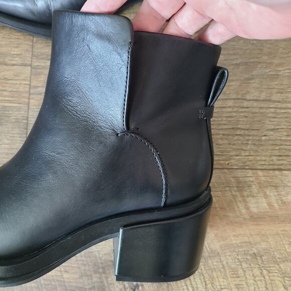 Franco Sarto Black Ankle Boots - Picture 4 of 12